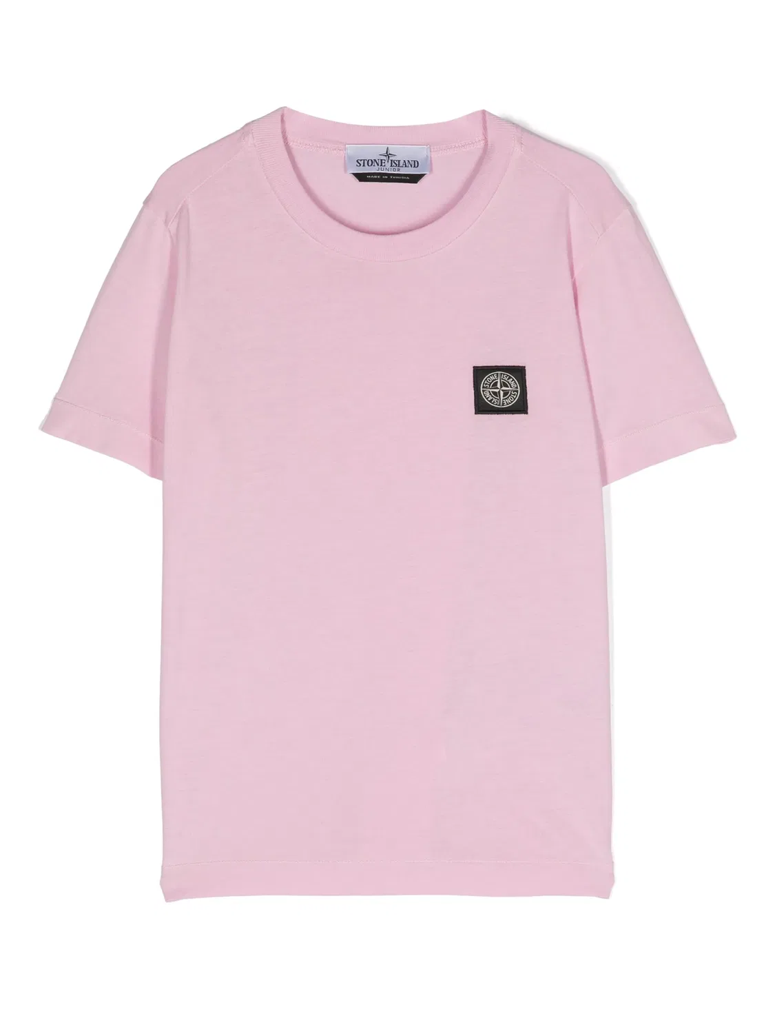 Футболка с мотивом компаса из хлопка Stone Island, розовый