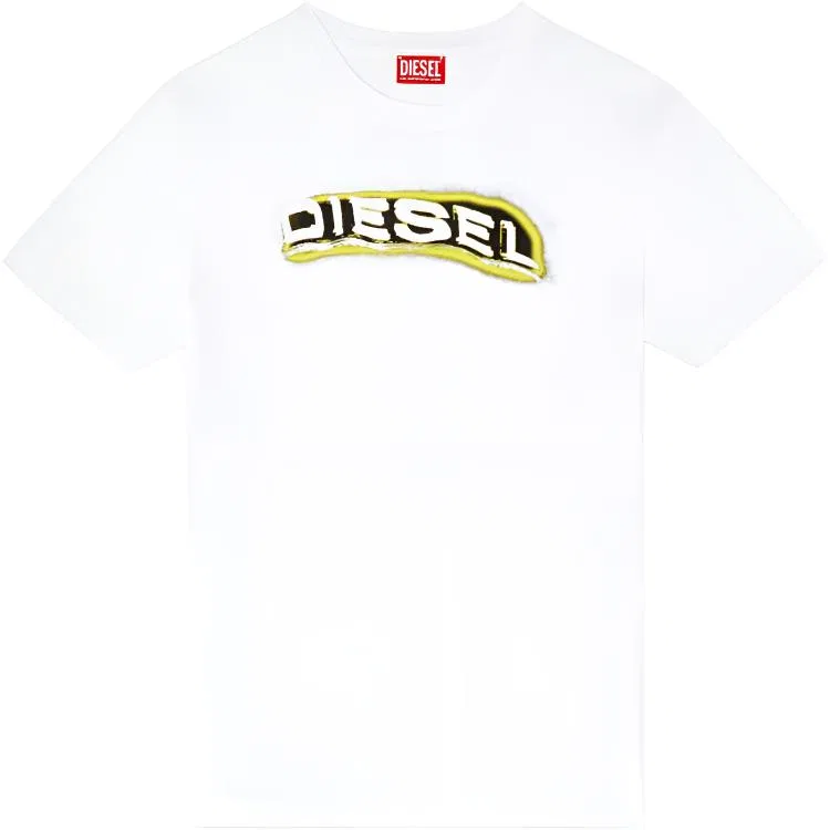 Мужская футболка с круглым вырезом T Adjust R4 DIESEL, White