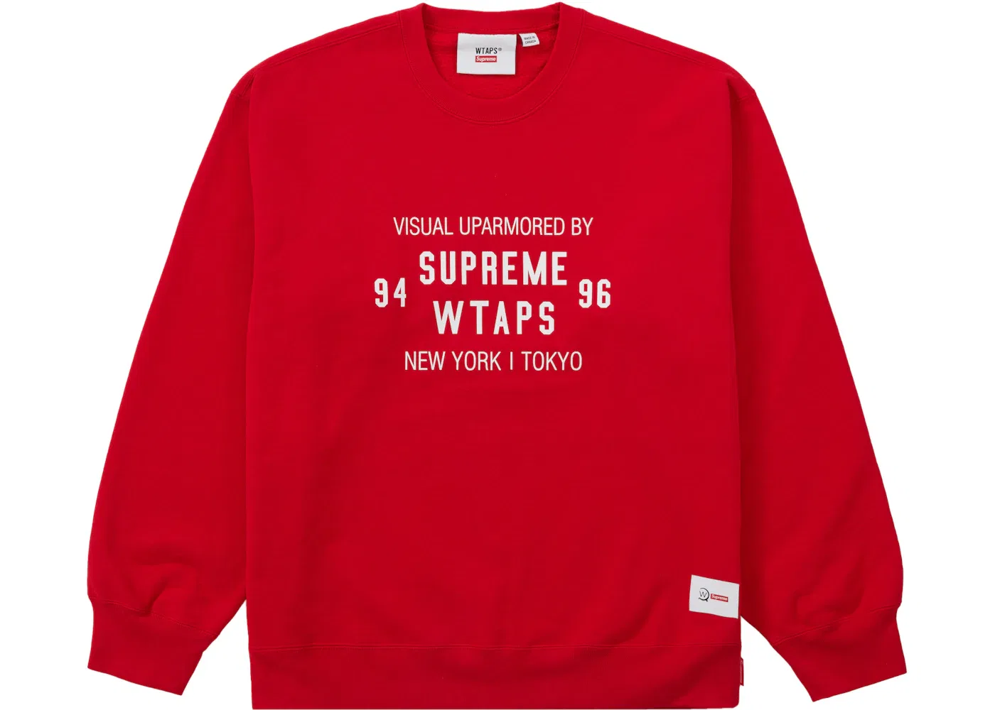 Мужской свитшот с принтом Crewneck Supreme, Red