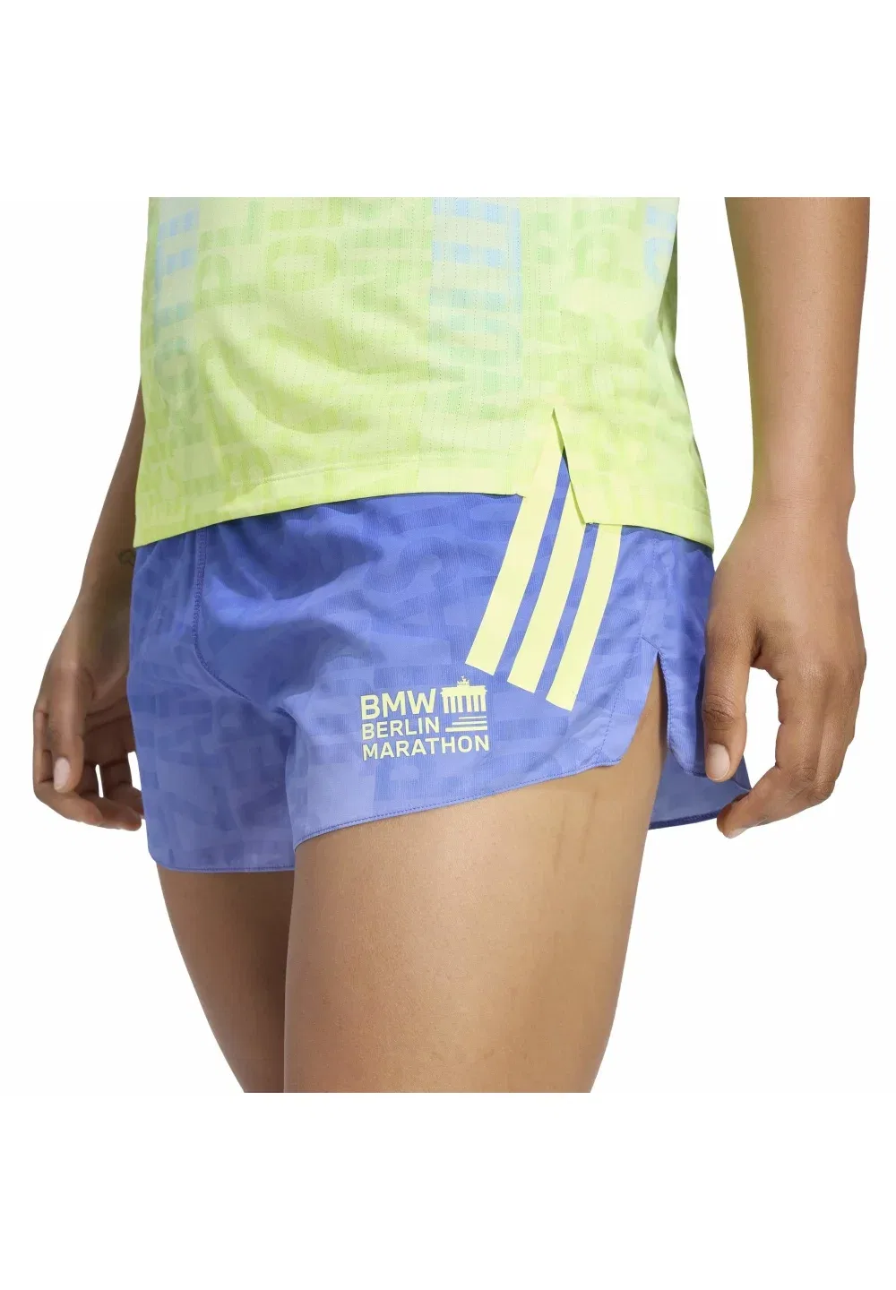 Ber26 - спортивные шорты Adidas Performance, Dual Indigo/Crystal Sky — фото 4