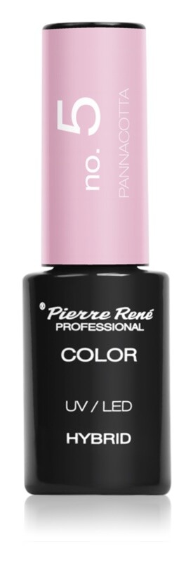 

Гель-лак с УФ/светодиодной лампой Pierre René Nails Hybrid, оттенок No. 5 Pannacotta 6 мл