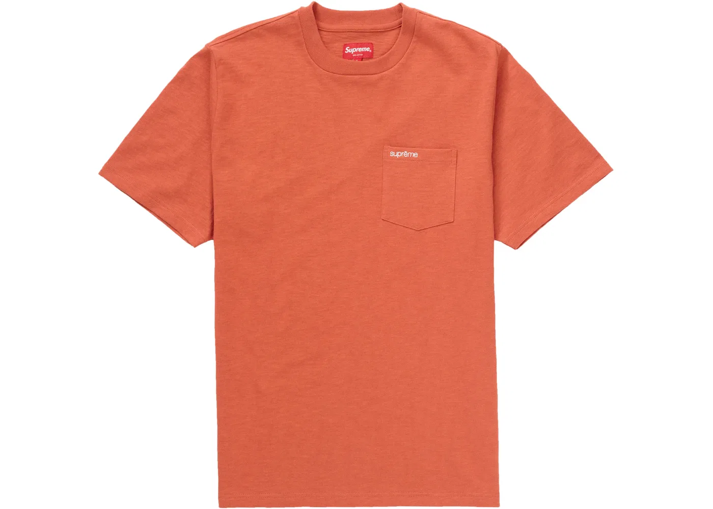 Мужская футболка с нагрудным карманом Supreme Tee (SS21), Rust