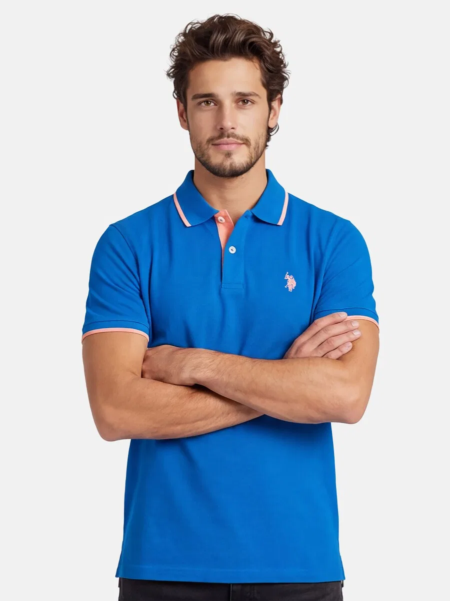 Футболка синяя U.S. POLO ASSN. — фото 2