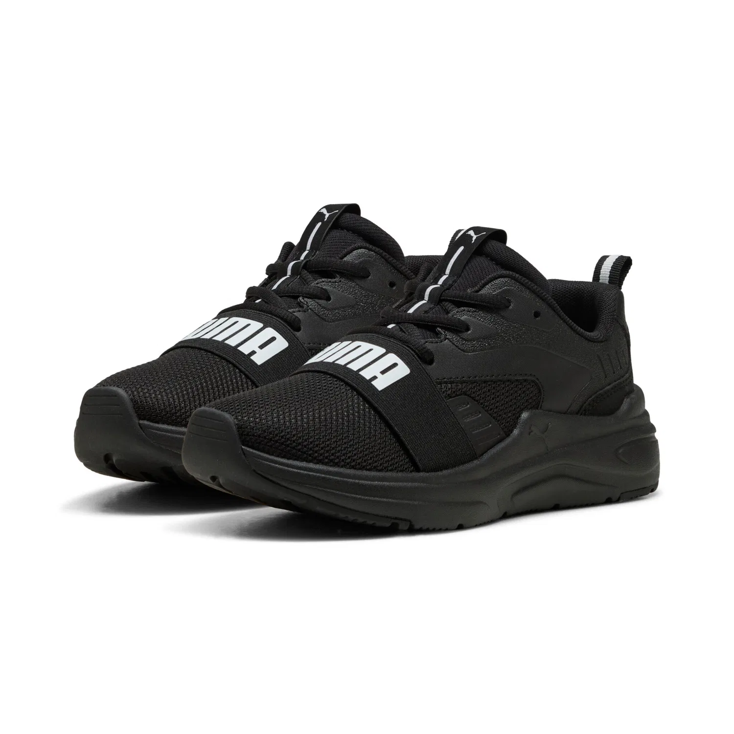 Детские кроссовки с мягкой амортизацией SOFTRIDE WIRED 2 JR PUMA, Black/White