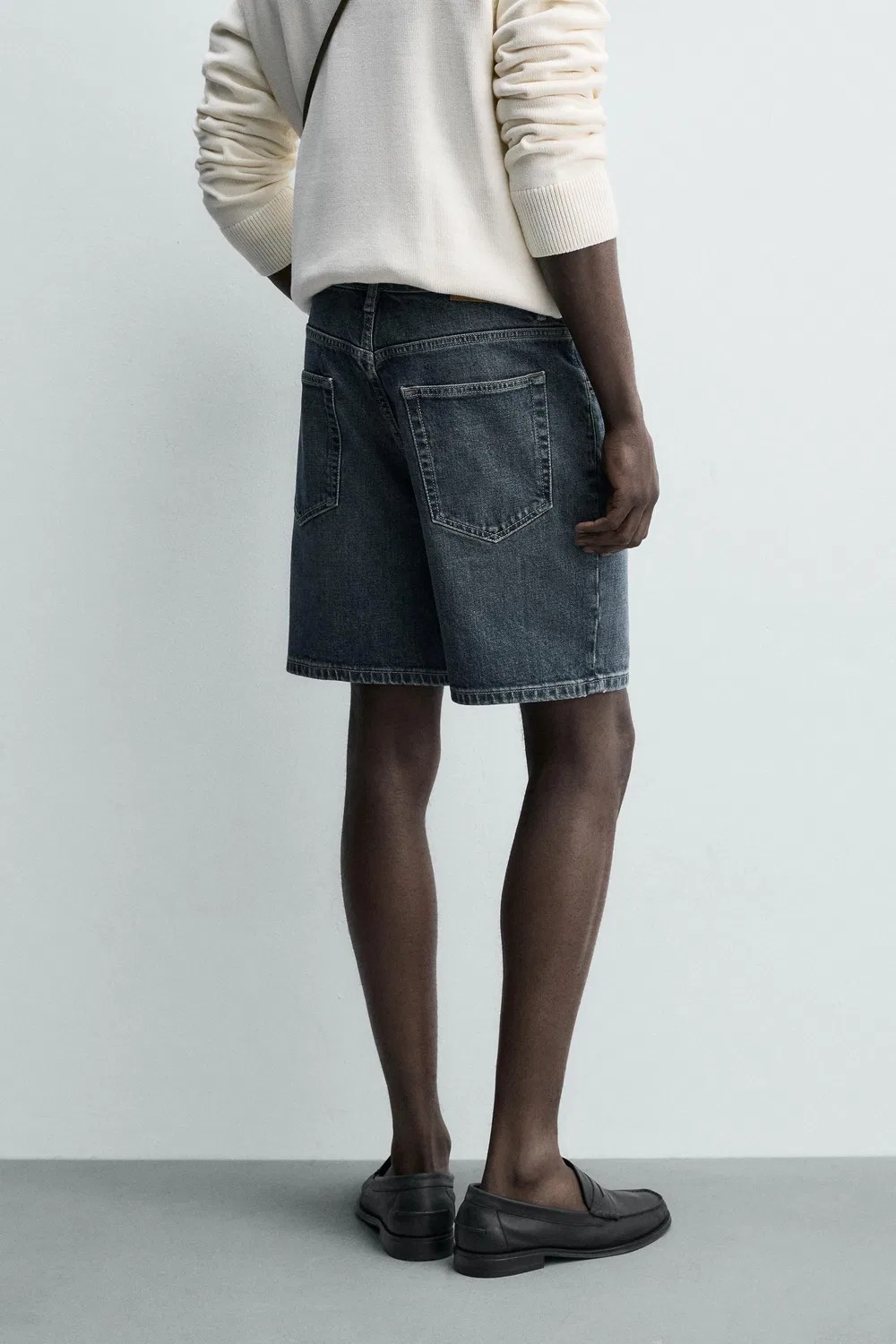 ДЖИНСОВЫЕ ШОРТЫ СТАНДАРТНОГО КРОЯ-БЕРМУДА ZARA, Blue — фото 3