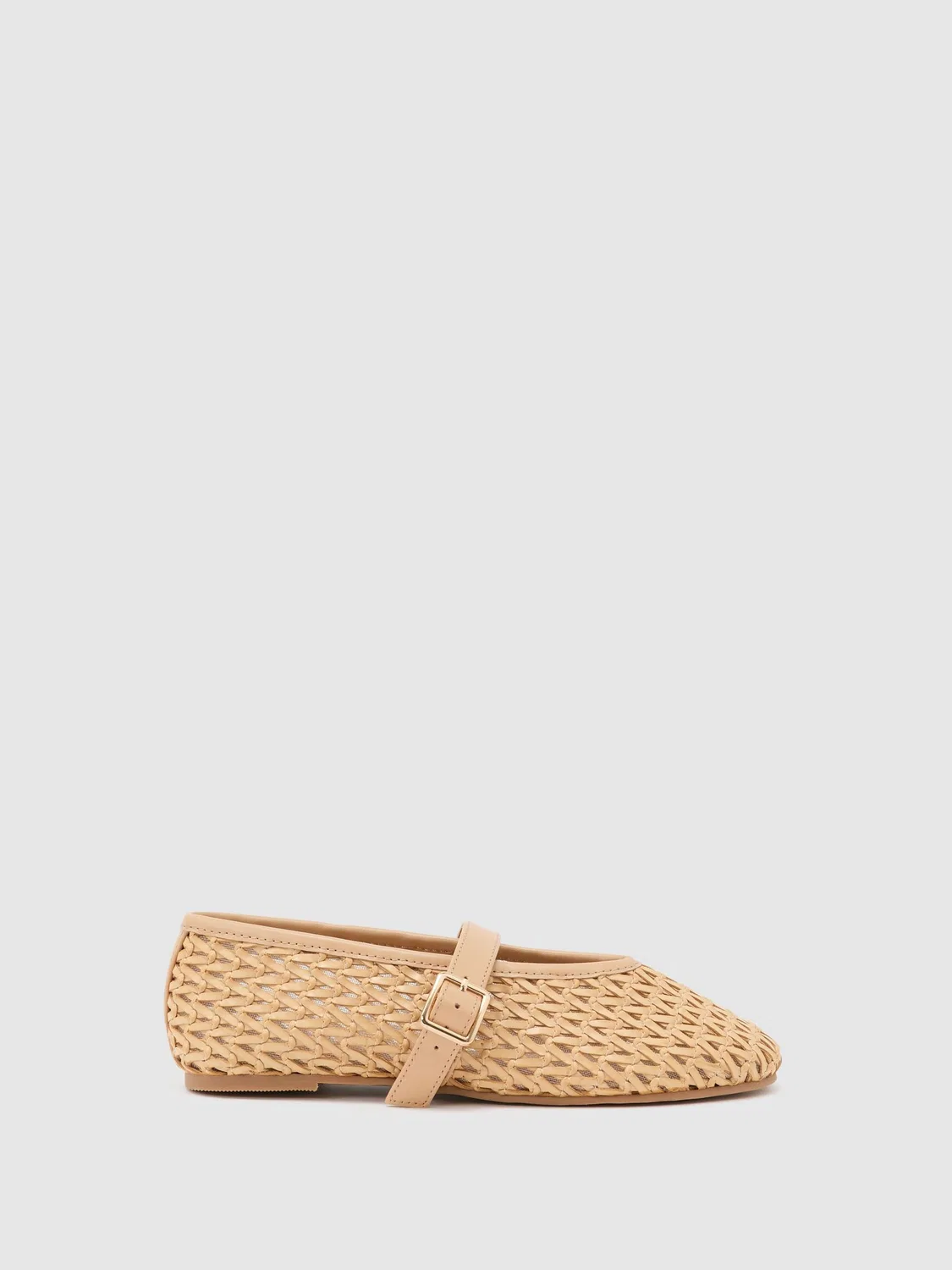 Балетки тканые Klara Reiss, Neutral