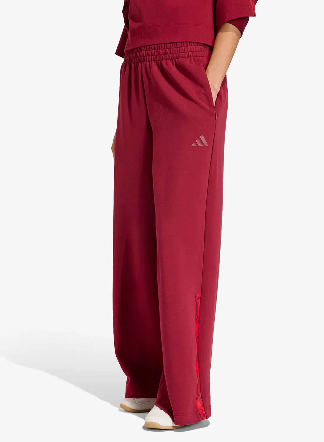 Спортивные штаны с логотипом Saudia travel pack soft lux Adidas, бордовый