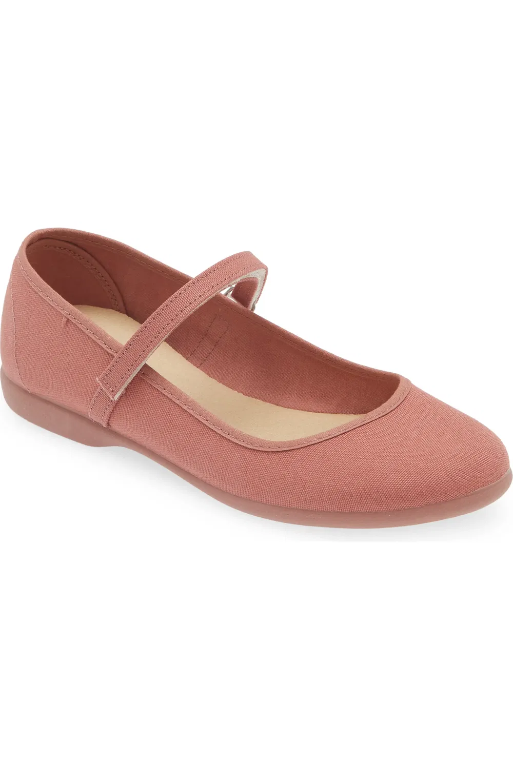 Детские кеды-Мэри Джейн на липучке из парусины CHILDRENCHIC, Rosewood Canvas