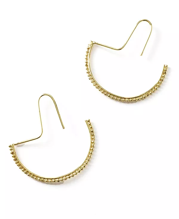 

Серьги-Нитки Bhavani золотистого оттенка с точками Matr Boomie, brass