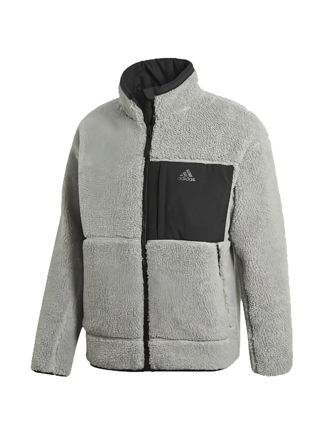 Куртка двусторонняя черная Adidas, черный — фото 3