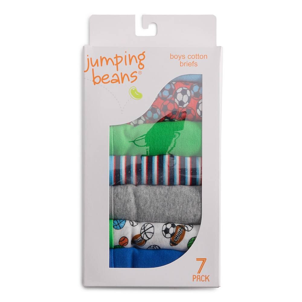 Спортивные трусы с принтом Jumping Beans для мальчиков Toddler Boy, 7 шт., цвет Sports — фото 2