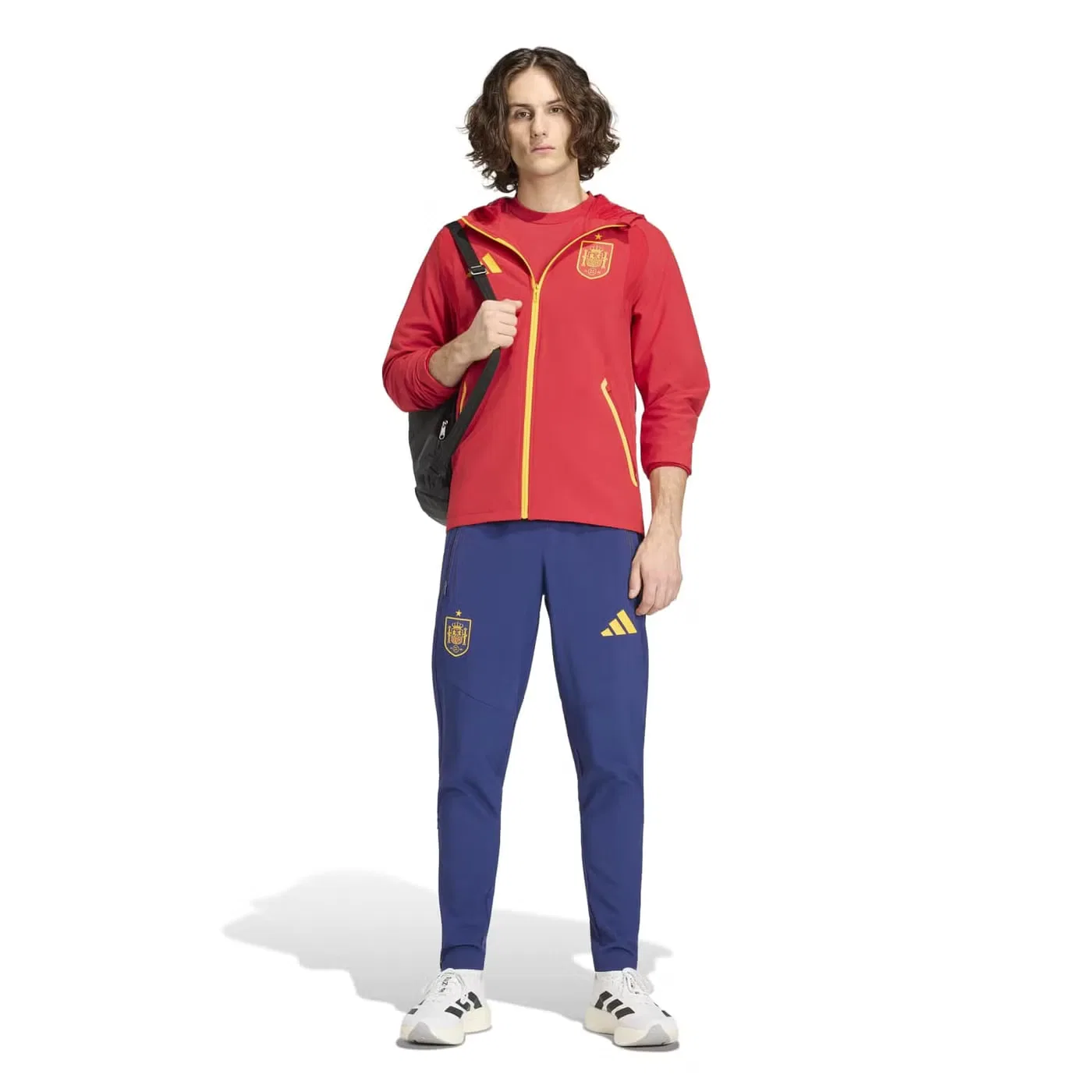 Ветровка на молнии Spain Tiro Travel Adidas, бежевый — фото 4