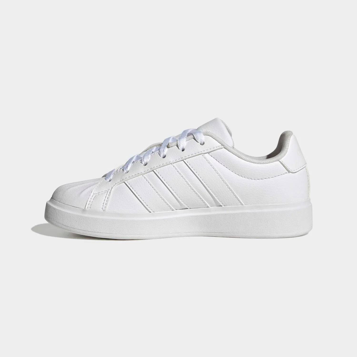 Детские кеды с мыском-ракушкой Adidas Superstar, Cloud White/Ftwr White — фото 3