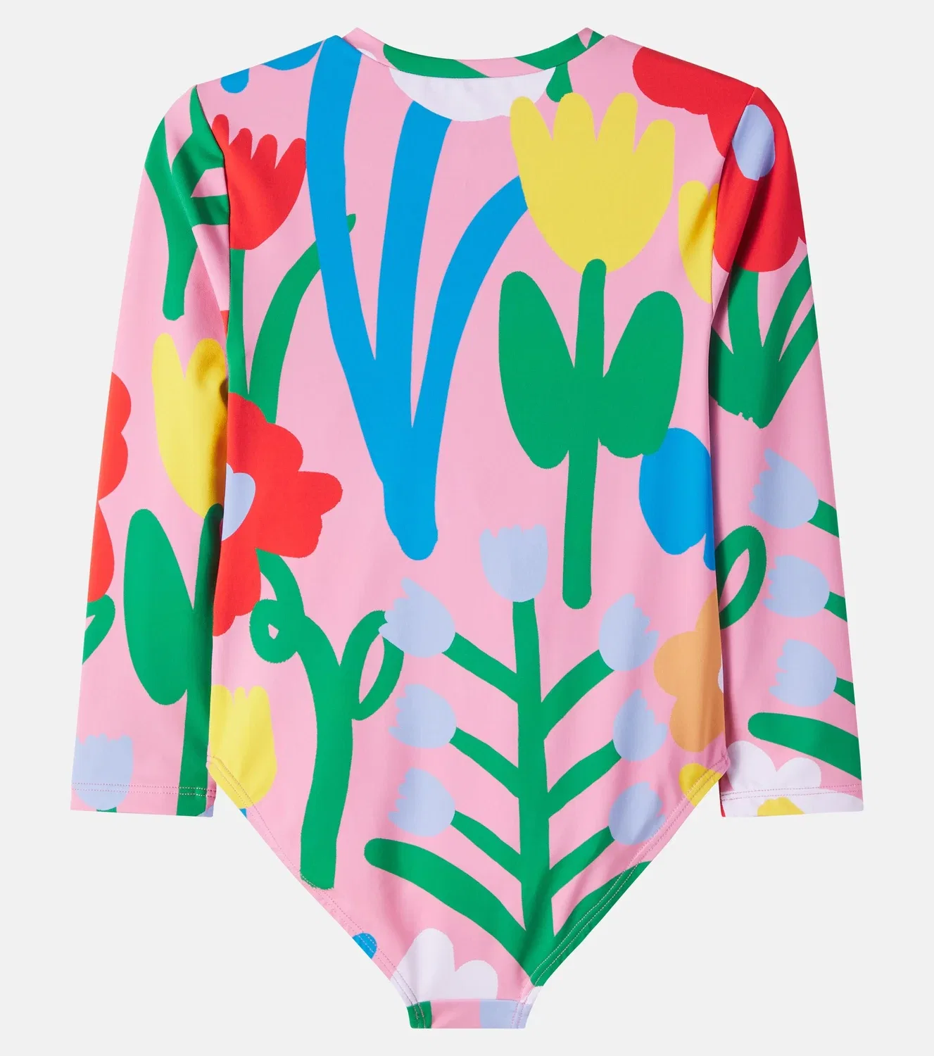 Раздельный купальник с цветочным принтом Stella Mccartney Kids, розовый — фото 2