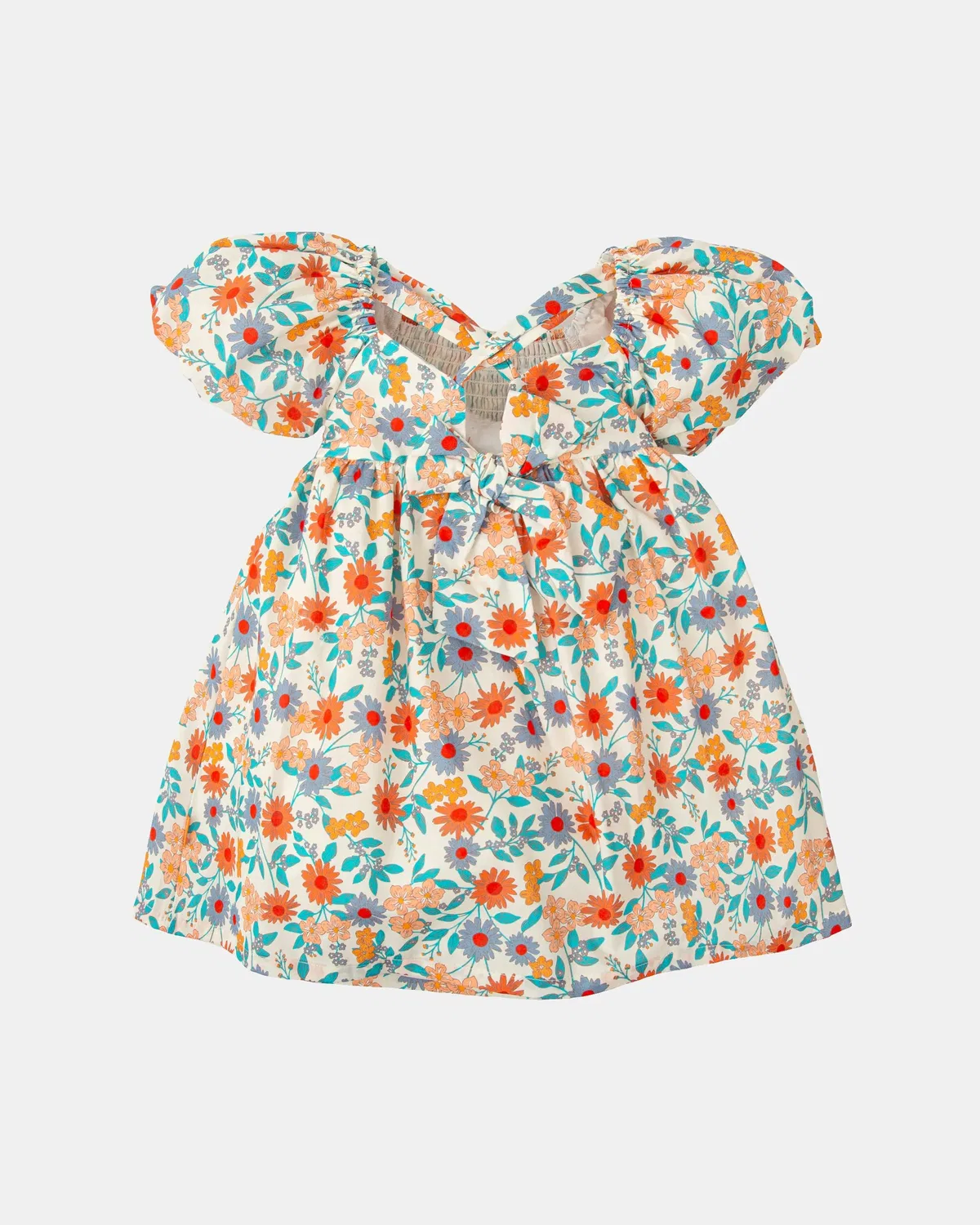Детское платье для девочек с коротким рукавом Tutto Piccolo, Multicolor — фото 4