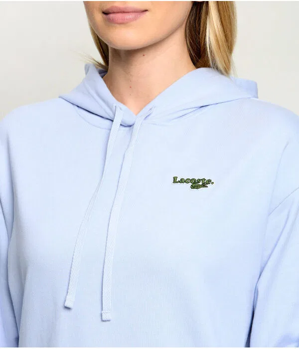 Толстовка женская Lacoste Regular Fit, Azzurro — фото 4