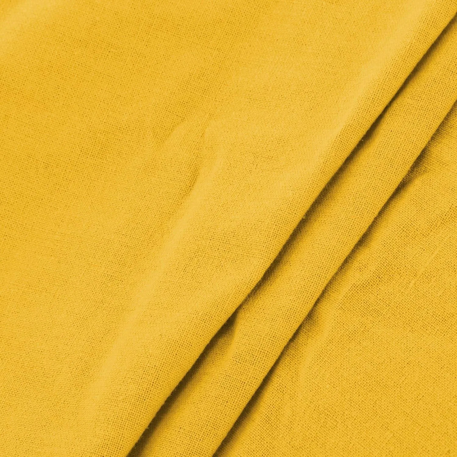Женское летнее макси-платье свободного кроя из льна, Yellow — фото 4