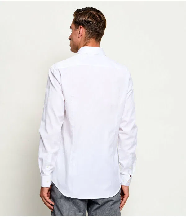 Мужская рубашка Slim Fit H-Hank-S-K-C1-263 BOSS, белый — фото 3
