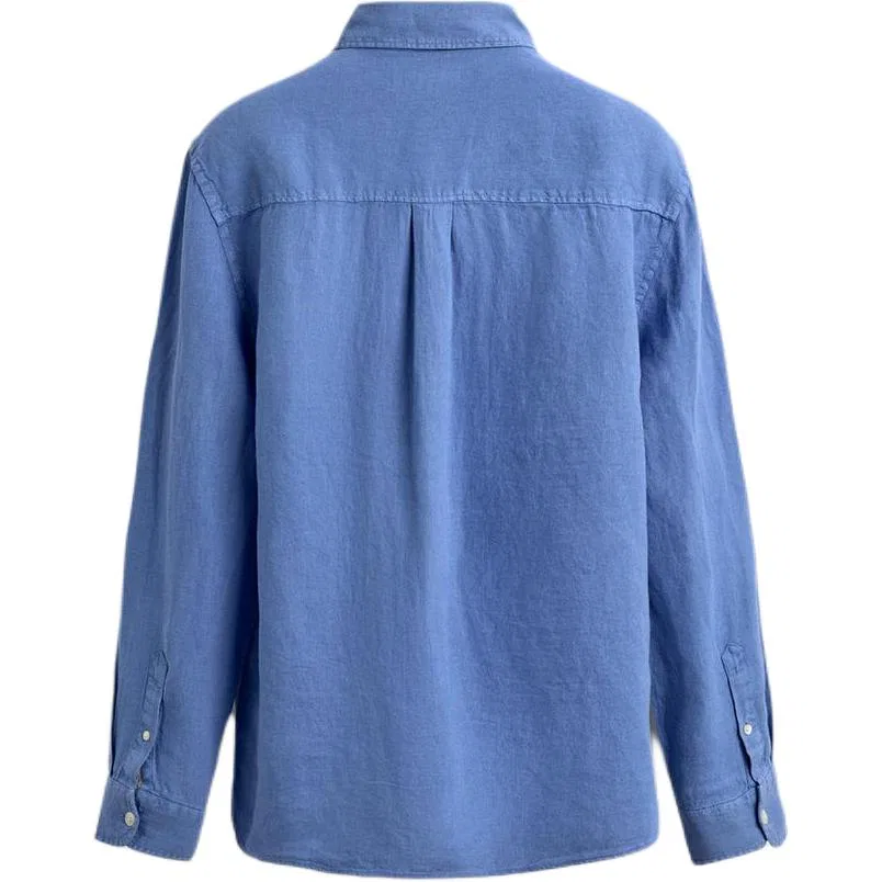 Мужская рубашка с принтом Washed Blue, ZARA, Washed Blue — фото 3