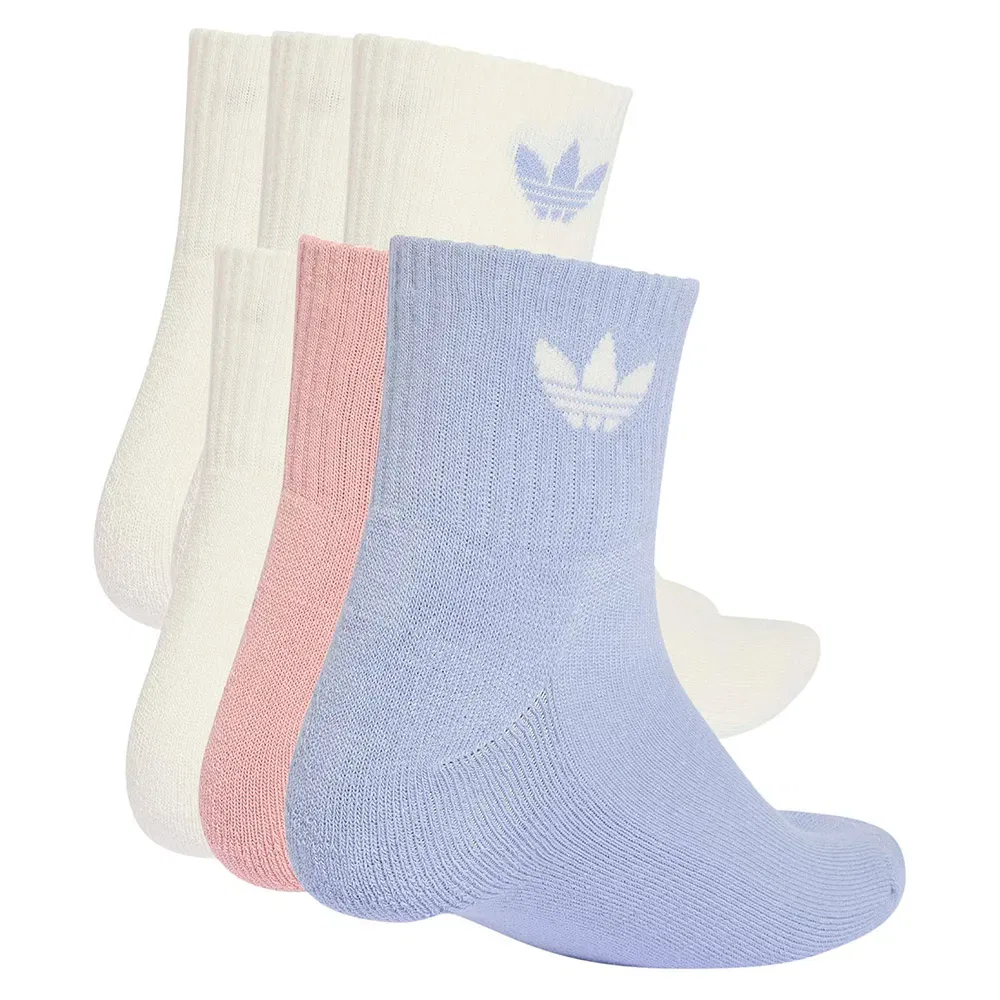 Женские носки с логотипом Adidas Originals, 6 пар, Multicolor — фото 2