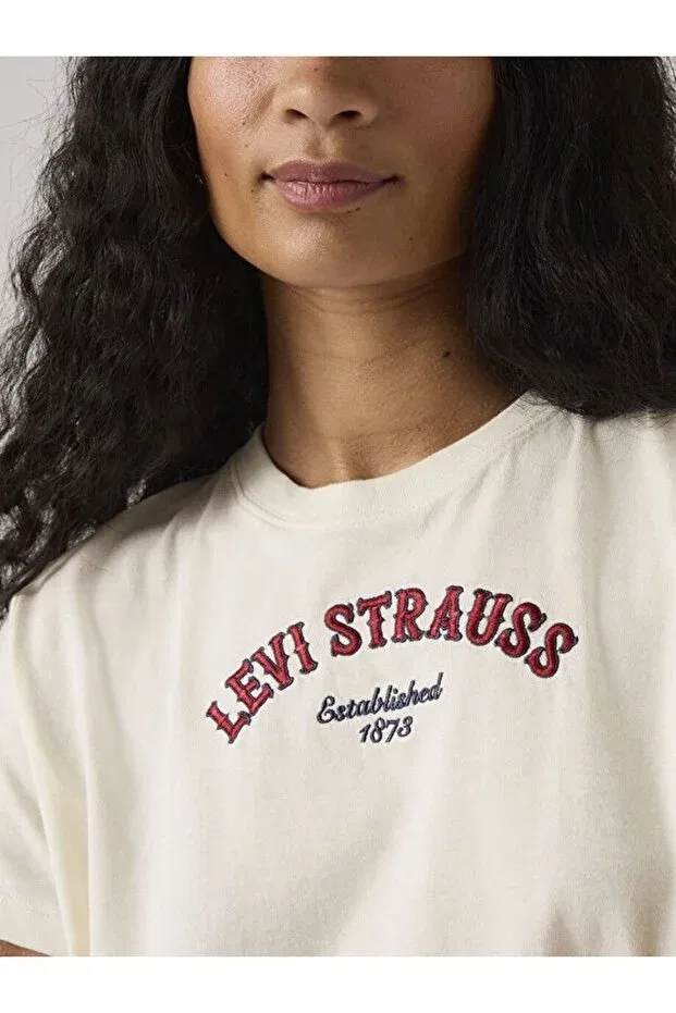 Женская футболка с принтом Graphic favorite t-shirt Levi'S, White — фото 4