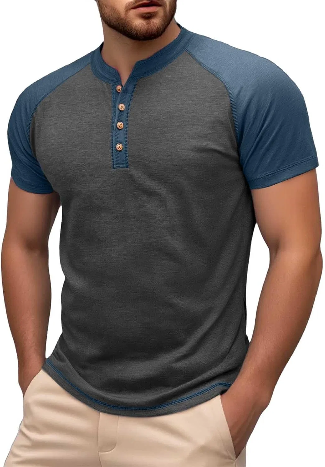 Мужская футболка классическая Crew Neck, Dark Gray