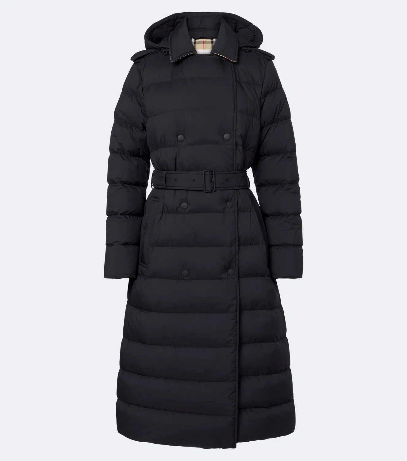 Пуховик с капюшоном Kent Burberry, черный