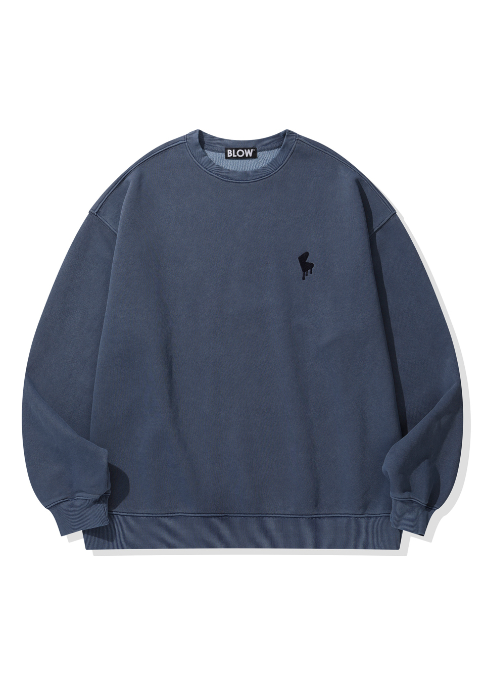 

Свитшот Blow Flowing Logo, темно-синий