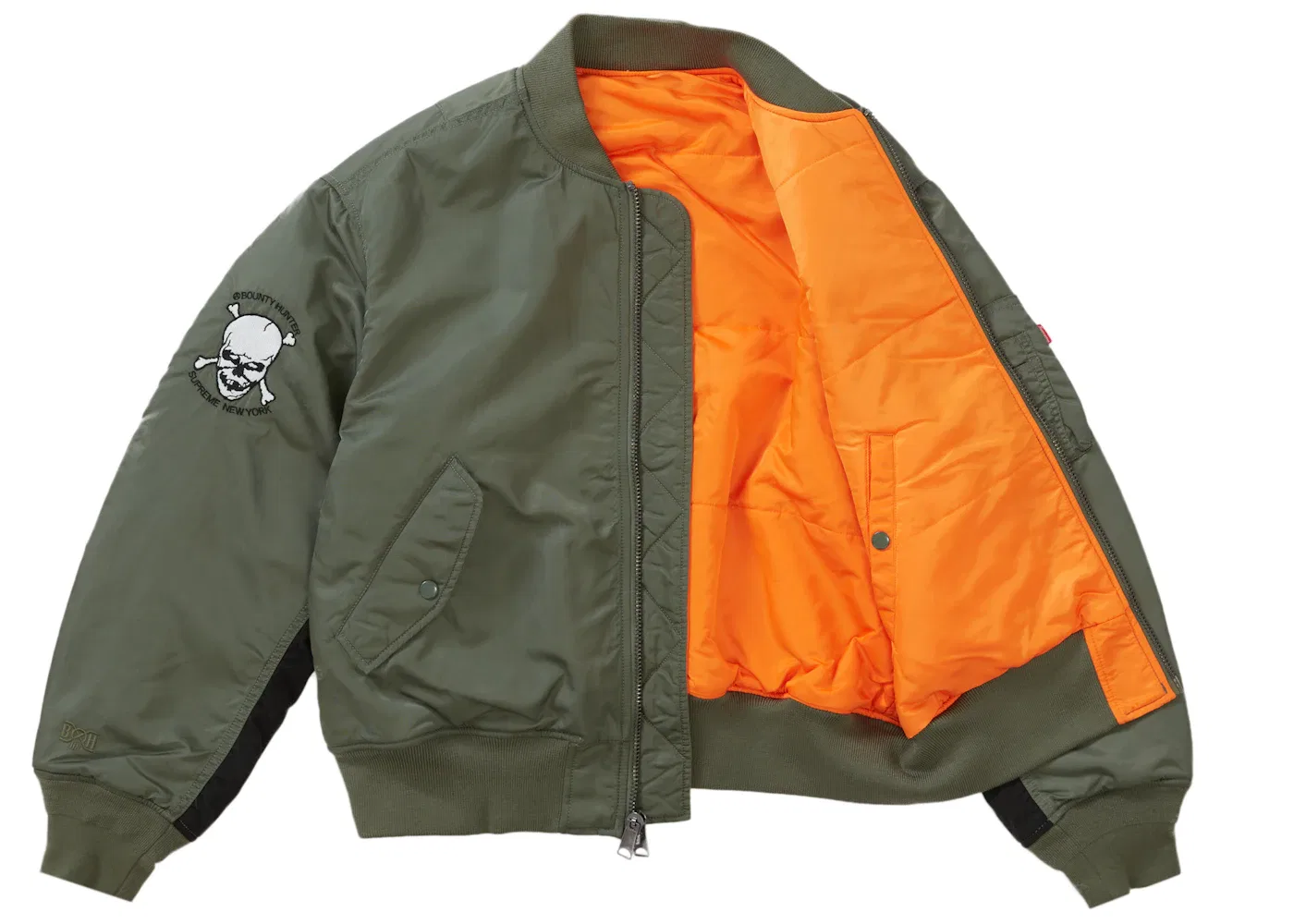 Мужская куртка-бомбер Supreme Bounty Hunter MA-1 Jacket, Olive — фото 2