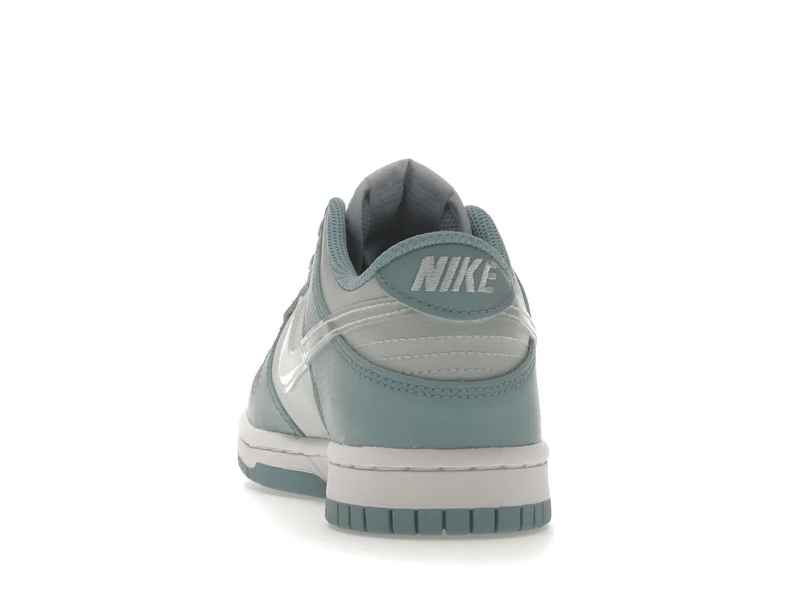 Детские кроссовки с принтом Nike Dunk Low Nike, Aura/Worn Blue/White/Clear — фото 4