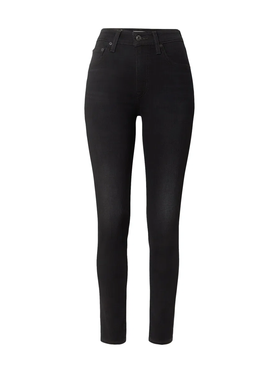 Джинсы LEVI'S Skinny '721 High Rise Skinny' из черного денима