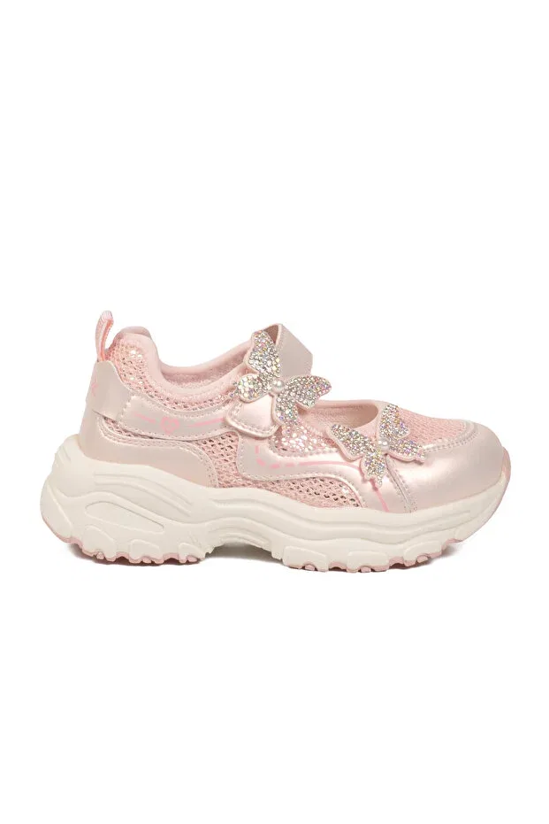 Детские спортивные кроссовки для девочек с липучками Marco Kids, Pink — фото 3