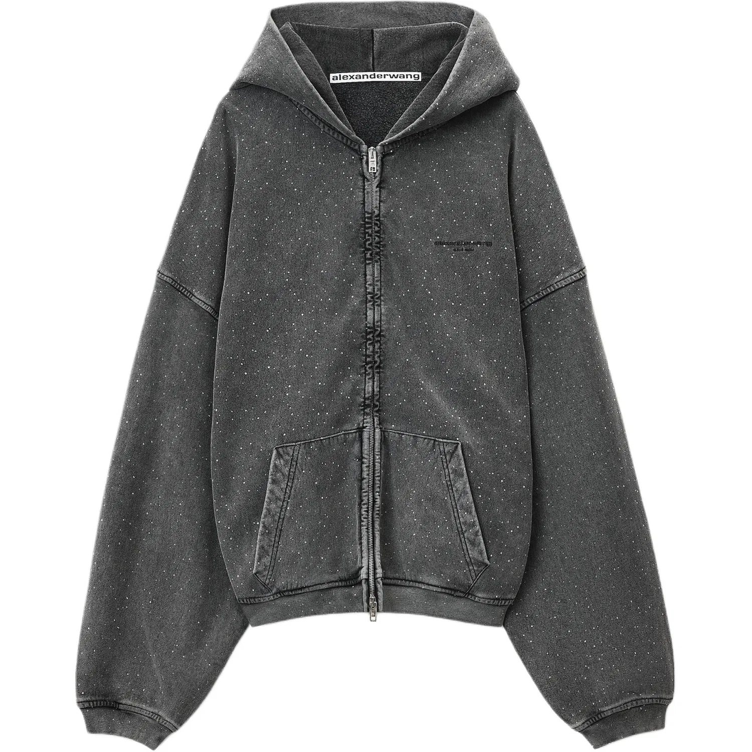 Женский худи с капюшоном Gray Alexander Wang, Серый