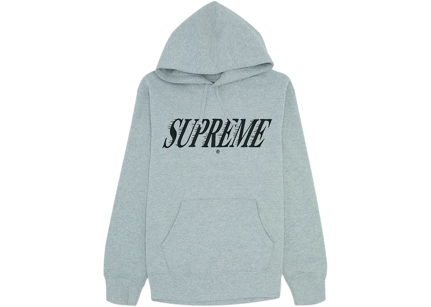 Мужской худи с принтом Crossover Hooded Sweatshirt Supreme, Heather Grey