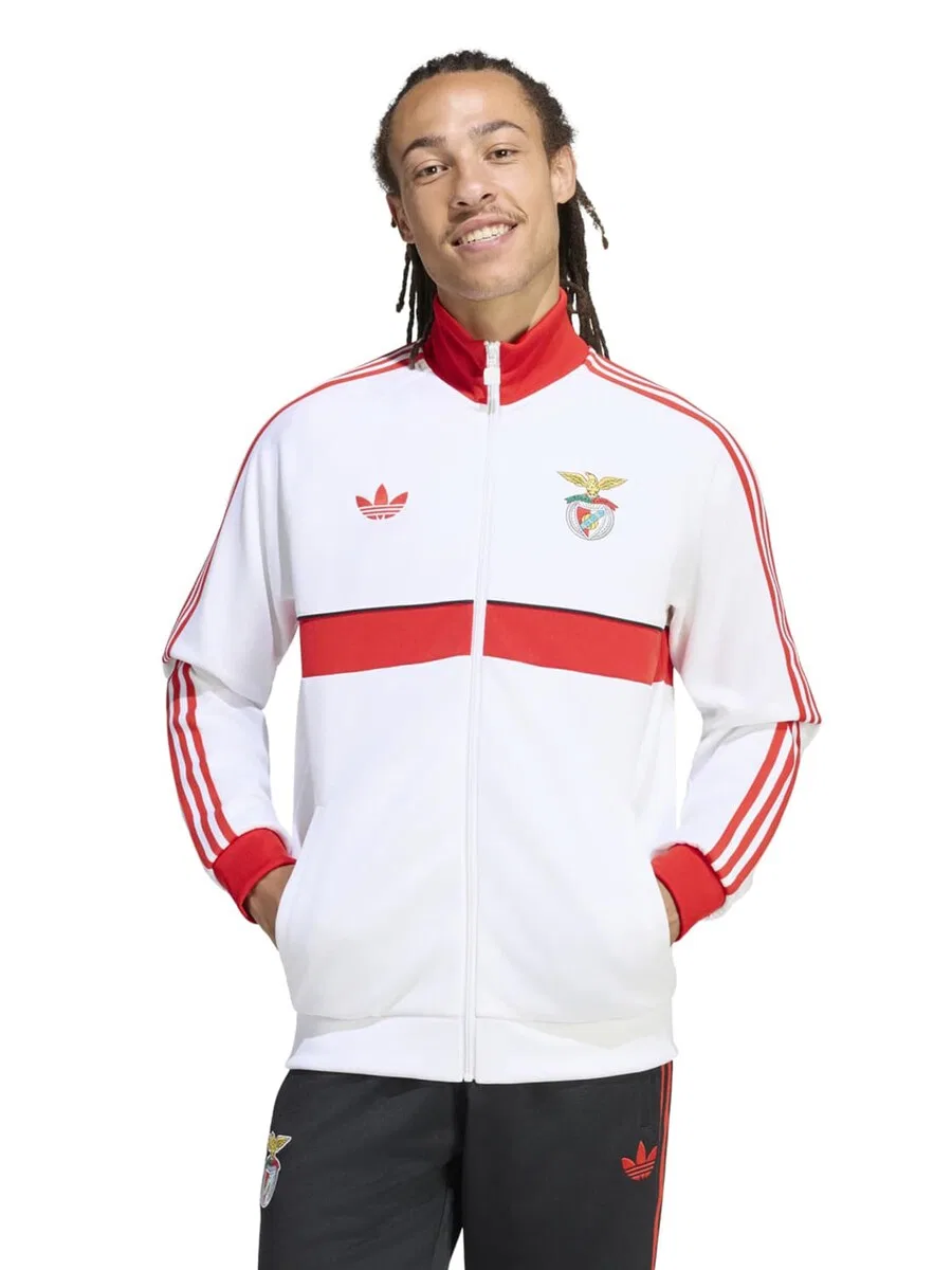 Тренировочная куртка ADIDAS PERFORMANCE 'SL Benfica Track' белого цвета — фото 2