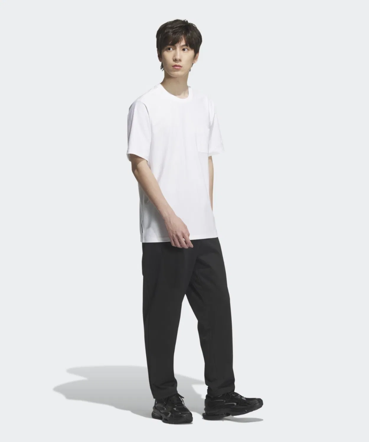 Мужская футболка с коротким рукавом с нагрудным карманом Adidas, White — фото 3