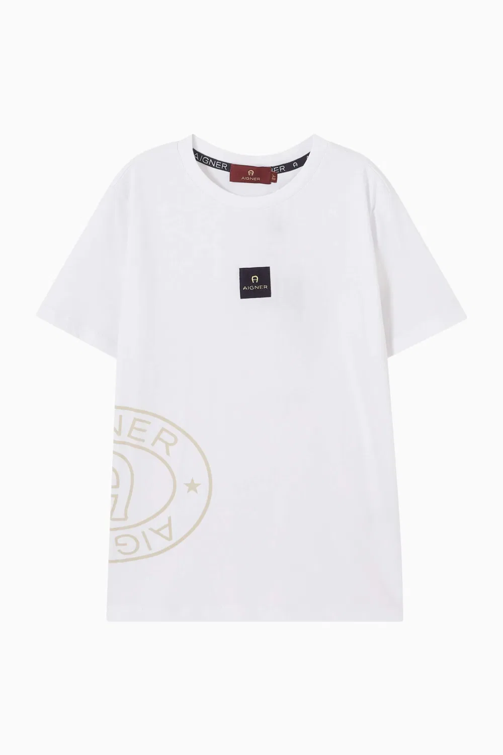 Футболка с принтом Square Logo AIGNER