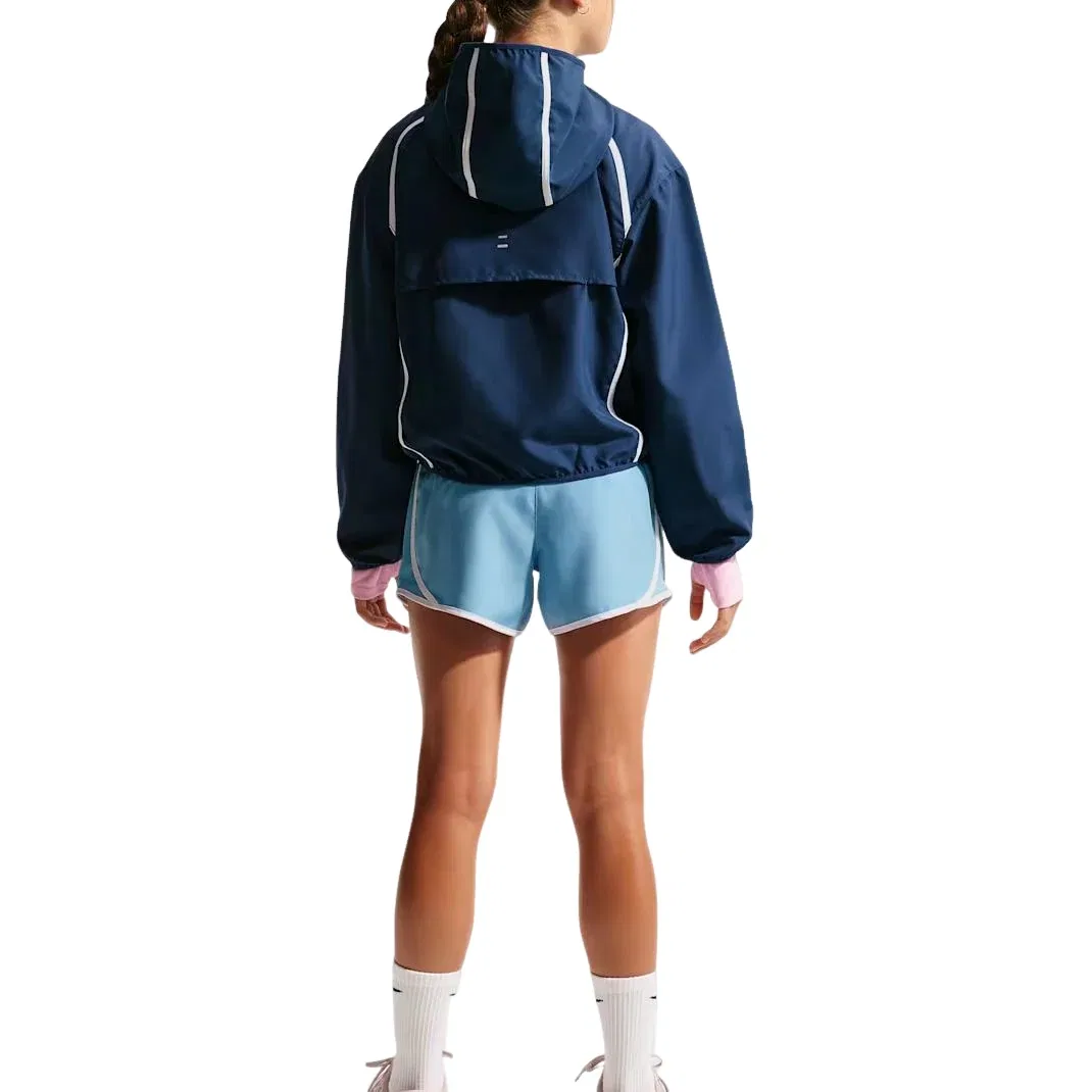 Детская куртка для бега Tempo Repel Running Jacket 'Midnight Navy White' Nike, Midnight Navy/White — фото 3