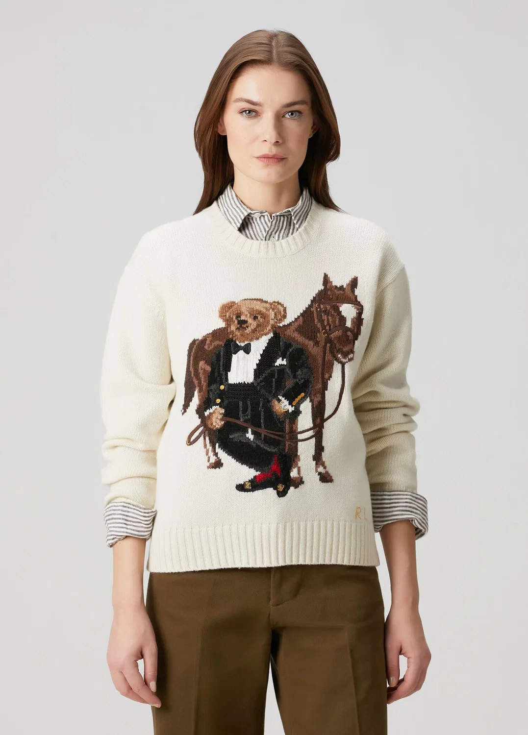 Свитер Polo Bear Polo Ralph Lauren, кремовый