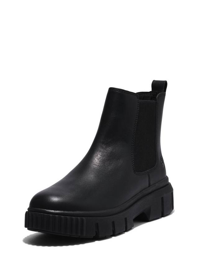 Челси ботинки Greyfield из кожи Timberland, Black — фото 4