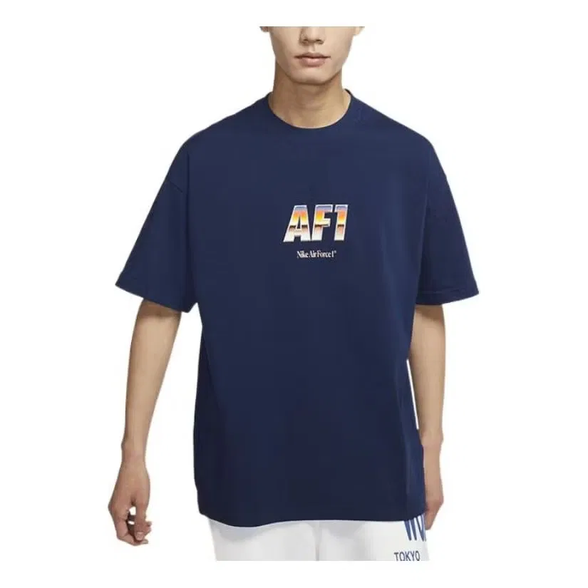 Футболка с логотипом Air Force 1 Nike, синяя