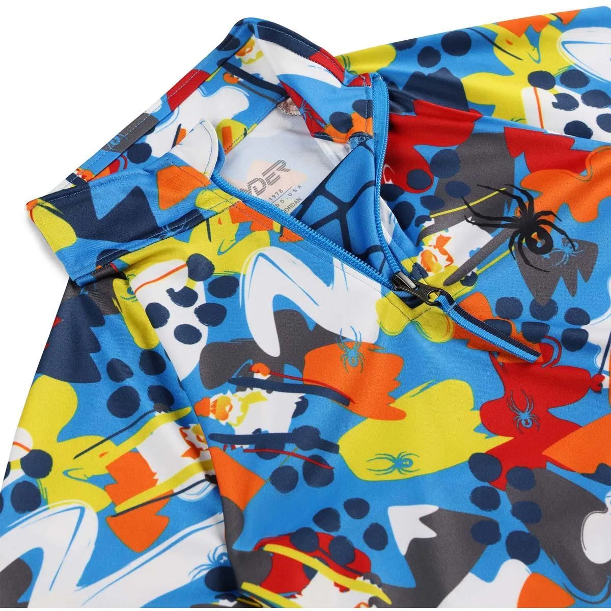 Детская кофта с молнией Glacial Spyder, Yeti Camo Aether Blue — фото 3