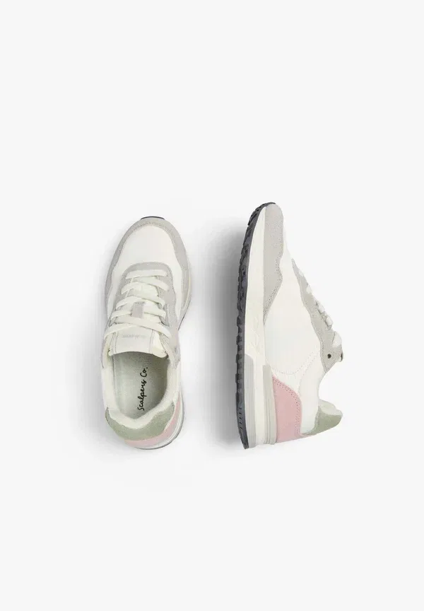Кроссовки из кожи/синтетики Harry sneakers girls, Scalpers, White, Green, зеленый — фото 3