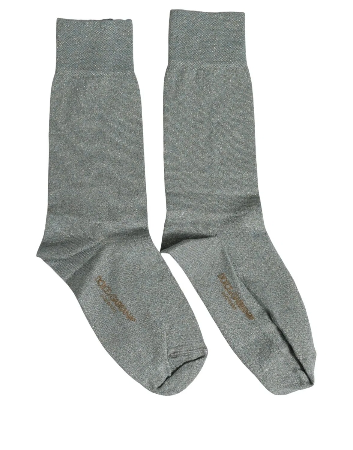 Женские носки с логотипом Mid Calf Dolce & Gabbana, Gray — фото 3