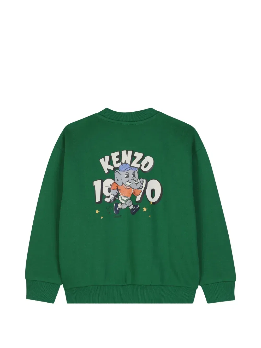 Толстовка с графическим принтом Kenzo Kids, зеленый — фото 2
