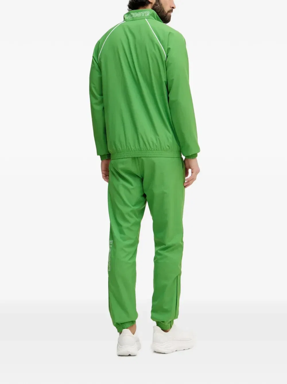 Брюки спортивные с нашивкой логотипа Lacoste, зеленый — фото 3