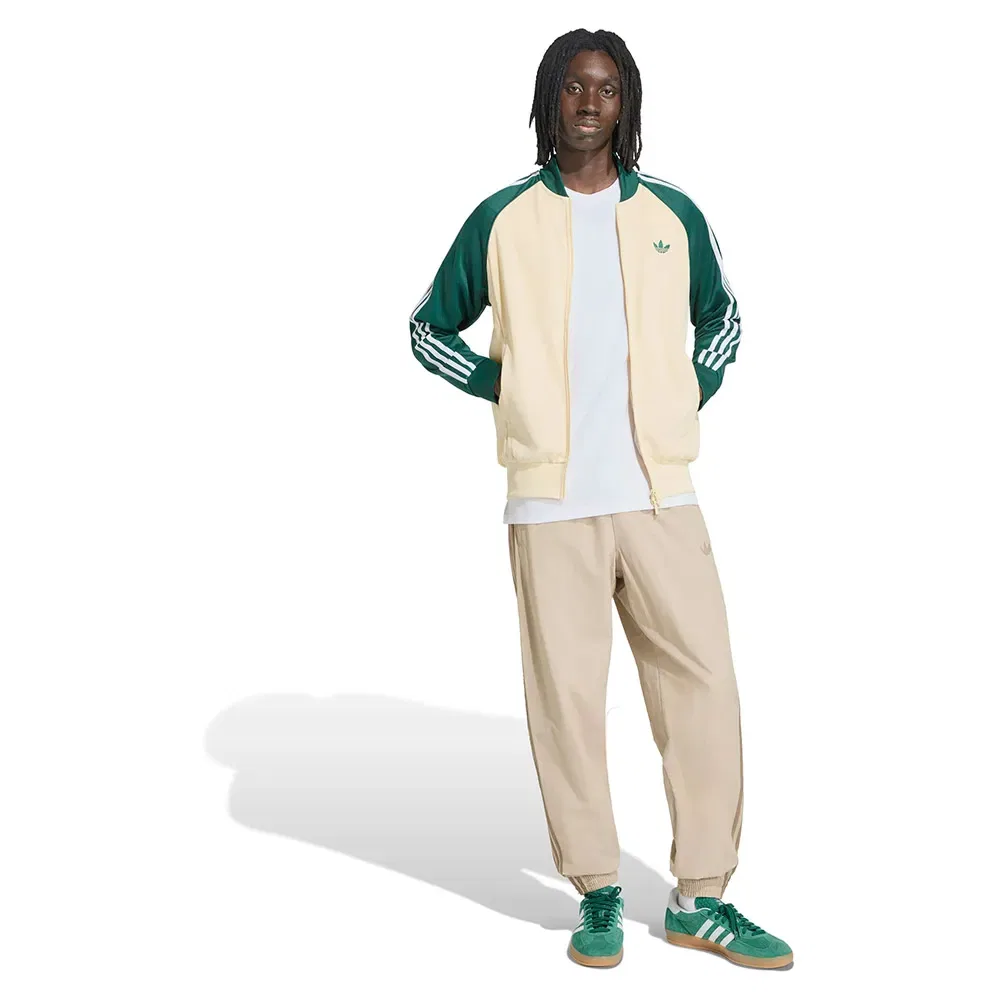 Мужской свитшот с молнией SST Track Top Adidas Originals, Beige — фото 4