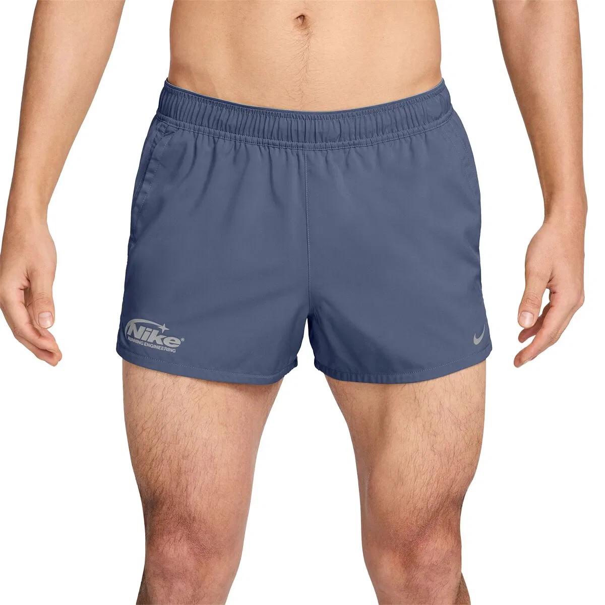 Мужские шорты для бега с перфорированной тканью Nike, Diffused Blue/Medium Ash/Reflective Silver