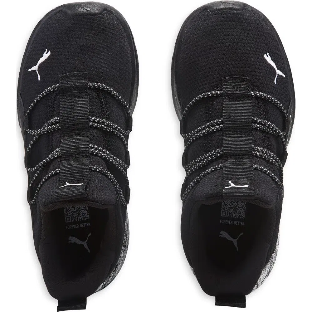 Детские кроссовки one4all 2.0 Puma, Black/White Wide — фото 4