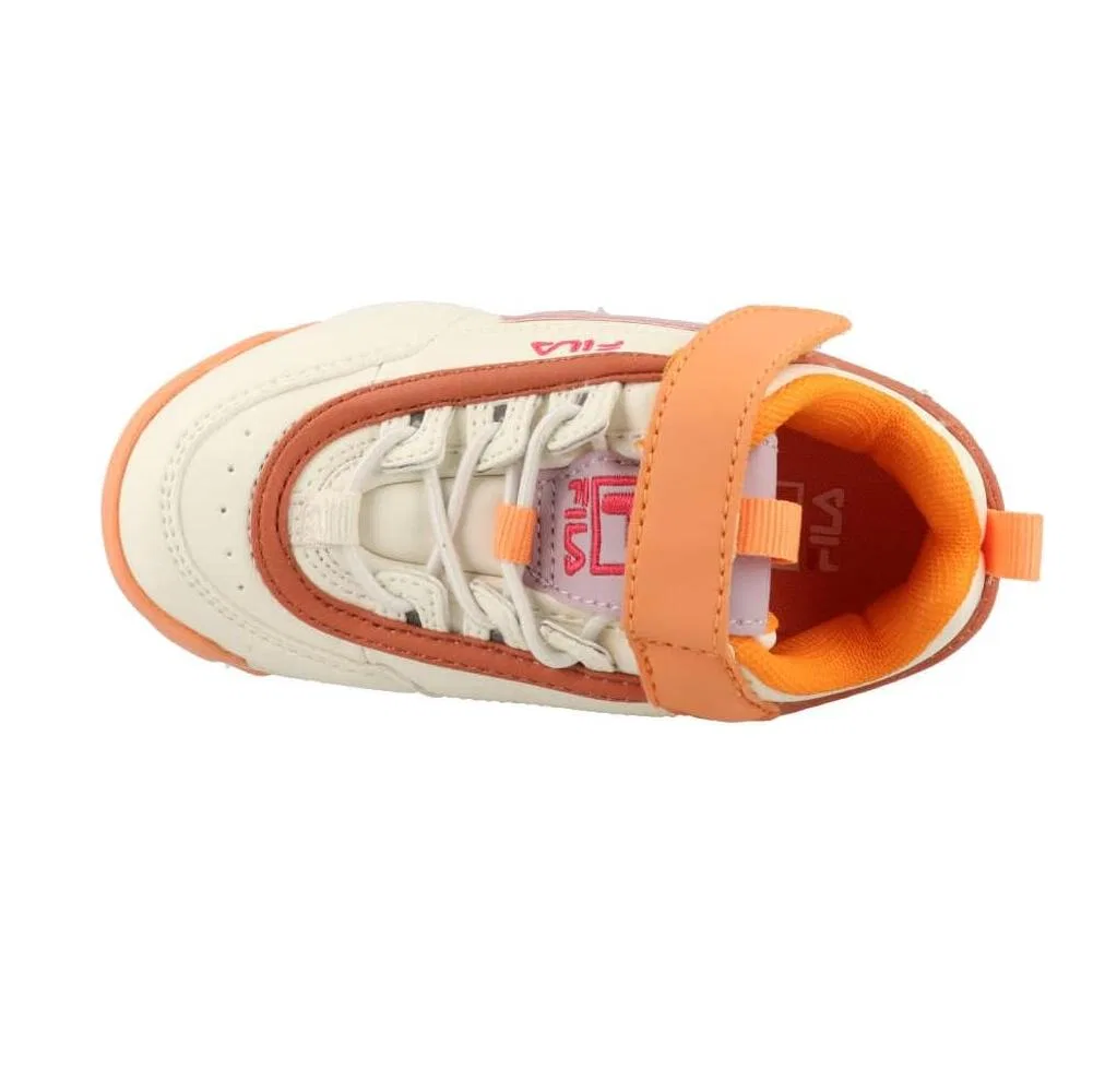 Детские кроссовки для девочек Fila Disruptor, Cream — фото 3